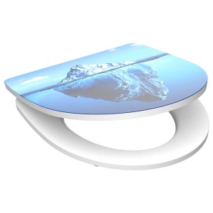 Schütte Iceberg WC ülőke SoftClose funkcióval, jéghegy mintával.