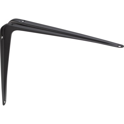 Acéllemez konzol 30 cm x 25 cm fekete