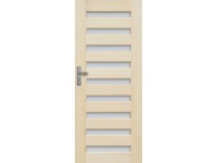 Radex beltéri ajtó Regent üveges jobbos borovi fenyő 75 cm x 210 cm