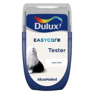 Dulux Easycare Tester, t.b.t., falfesték minta, tiszta fehér színben.