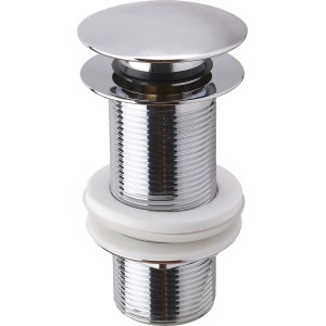 Sanpre Push-szelep, fényes króm, 10 cm, mosdó lefolyóhoz