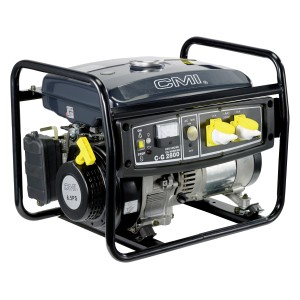 CMI C-G-2800 eco generátor: 2800 W teljesítményű áramfejlesztő 12 literes tartállyal.