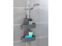 Wenko zuhanypolc Barcelona antracit műanyag (TPE) antracit 26 cm x 24 cm x 9 cm