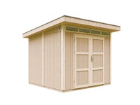 Timbela kerti faház M903A lapostetős alapozott 279 cm x 294 cm