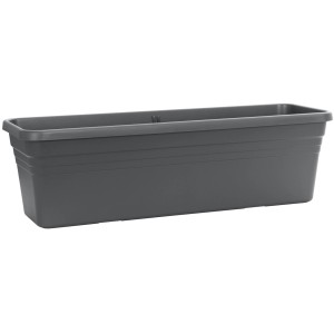 Antracit Florus Mediterran virágláda 60 cm-es öntözőrendszerrel.