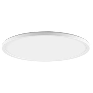 Fehér, kerek Avola LED mennyezeti lámpa, Ø 42 cm, nappalikba és irodákba.