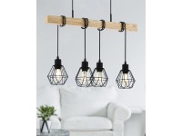 Eglo Townshend 5 függőlámpa fekete-barna Eglo Townshend 5 függőlámpa fekete-barna