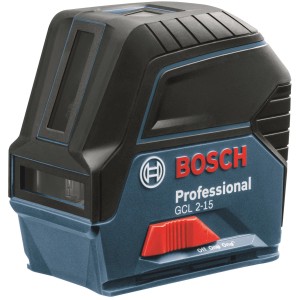 Bosch Professional GCL 2-15 önbeálló vonallézer a pontos mérésekhez.
