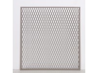 Dieda Linus fémrács kitöltő elem szögletes alumínium 100 cm x 100 cm taupe