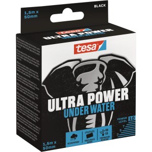 Csomagolás Tesa javítószalag Ultra Power Under Water, 1,5 m x 50 mm, fekete.