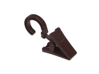 GARDINIA akasztó fakarikához csipesszel diószín