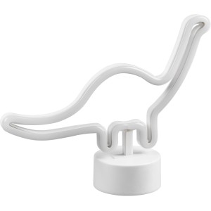 Fehér Reality LED Bronto asztali lámpa dinoszaurusz formában, 20,5x27x8,5 cm.