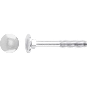 M5 x 50 mm-es lakatoscsavar, acél, teljes menet, 100 darab, fa szerkezetekhez és rögzítésekhez.