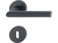 AnsaPro Hudson szobaajtó kilincsrozetta-készlet nemesacél matt fekete