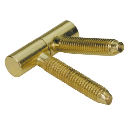 Befúrható ajtópánt 8 mm nikkelezett acél 2 darab