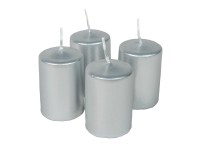 Adventi gyertya 4 db ezüst