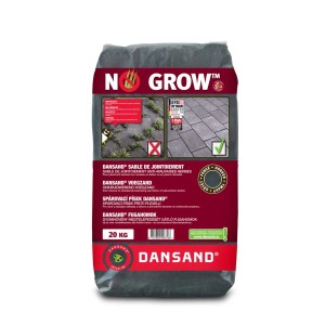 Dansand „No Grow“ fugázóhomok 20 kg-os zsákban. Gyomgátló térkőhomok.