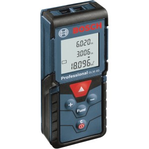 Bosch Professional GLM 40 lézeres távolságmérő pontos mérésekhez 40 m-ig.