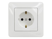 Új Sedna 2P+F csatlakozóaljzat biztonsági zsaluval csavaros bekötés 16A keret