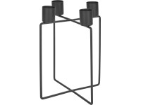 Midnight Mystery gyertyatartó 10,5 cm x 10,5 cm fekete Midnight Mystery gyertyatartó 10,5 cm x 10,5 cm fekete