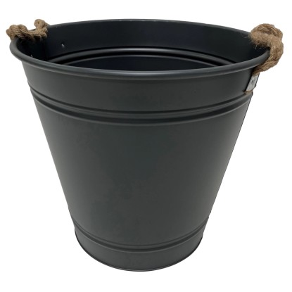 M Collections Beat Bucket cink vödör két füllel 46 cm x 44 cm x 46 cm Szürke
