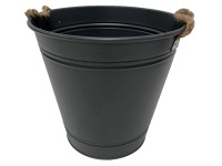 M Collections Beat Bucket cink vödör két füllel 35 cm x 33 cm x 35 cm Szürke