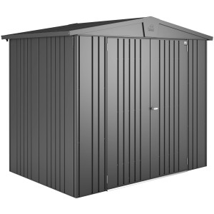Biohort Europa fém kerti tároló, sötétszürke-metál, 3,5 m², dupla ajtóval.