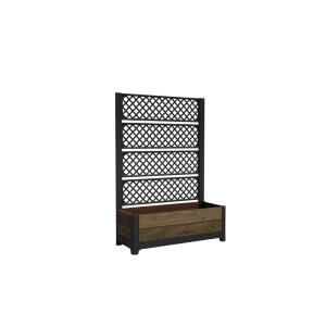 Keter 263870 Deco Tulip hátfalas virágláda 110 l - dió