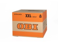 OBI költöztetődoboz XXL extraerős 72 cm x 42 cm x 52 cm OBI költöztetődoboz XXL extraerős 72 cm x 42 cm x 52 cm