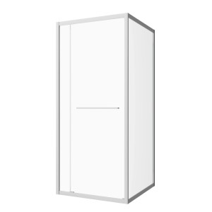 SANOSLIM sarokkabin toló-forgó ajtóval 90 cm króm