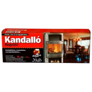 Kandalló gyújtós, 20 darab, kandallókhoz, kályhákhoz és cserépkályhákhoz.