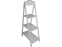 Növénytartó polc fa 126 cm x 60 cm x 34 cm fehér