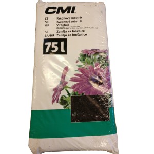 CMI virágföld zsákban (75L), univerzális föld.