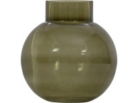 Üveg váza 25,5 cm x 22,75 cm zöld