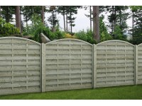 Hamburg belátásgátló kerítéselem kerek nyomás alatt impr. 180 cm x 180 cm/150 cm