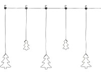 LED-es kültéri fenyőfás fényfüggöny fekete LED-es kültéri fenyőfás fényfüggöny fekete