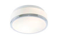 Searchlight Cheese króm mennyezeti lámpa opál üveggel 2xE27 60W IP44