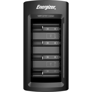 Energizer univerzális akkumulátortöltő AA, AAA, C, D és 9V NiMH akkumulátorokhoz, akkumulátorok nélkül.
