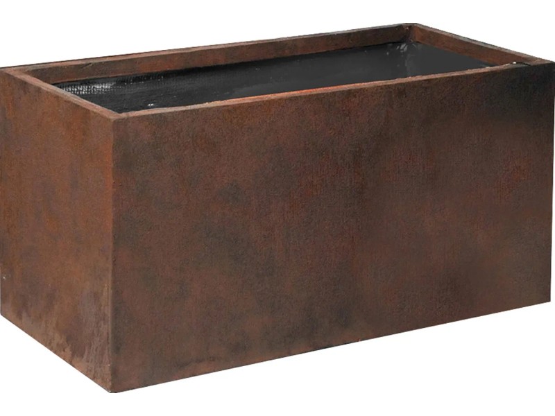 M Collections Bigular virágtartó 100 cm x 45 cm Rozsdaszínű