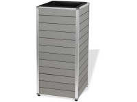 Padlóváza/növényoszlop világosszürke kivehető műanyag betéttel Padlóváza/növényoszlop világosszürke kivehető műanyag betéttel