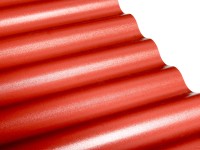 Sinus PVC hullámlemez 76/18 piros 80 cm x 120 cm