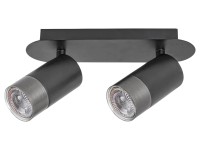 Rábalux Zircon beltéri Fali lámpa matt fekete GU10 2X MAX 5W