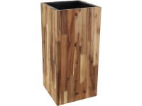 Növényoszlop váza ragasztott FSC akácfa műanyag betéttel 29 cm x 60 cm Növényoszlop váza ragasztott FSC akácfa műanyag betéttel 29 cm x 60 cm