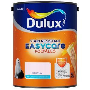 Dulux EasyCare beltéri falfesték, rózsakvarc árnyalat, 5L vödör. Tartós, matt falfesték.