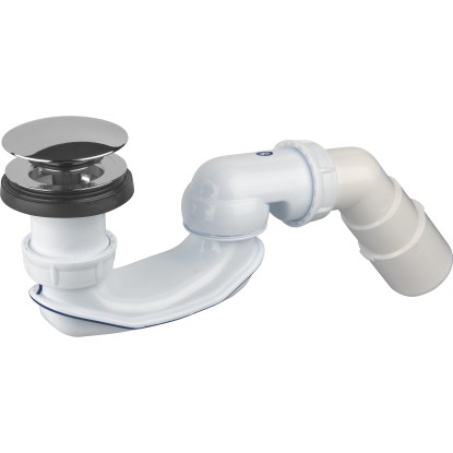 Lefolyószett szabadon álló fürdőkádakhoz fehér 50 mm (G 1 1/2) átmérőjű