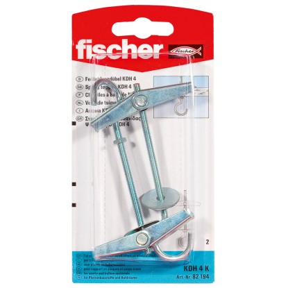 Fischer KDH 4 K billenőcsavar horoggal, üreges és lemezszerkezetekhez.