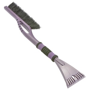 OBI hókefe jégkaparóval, 59 cm, lila, puha markolattal és gumilippel.