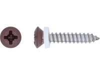 LUX-TOOLS lencsefejű ablakpárkánycsavar PZ 3,9 mm x 16 mm nemesacél barnított 10