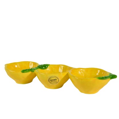 Tapas tálalótál kerámia kicsi 28 cm x 8 cm x 4 cm sárga
