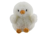 Plüss csirke 9,5 cm x 11 cm x 13,5 cm fehér